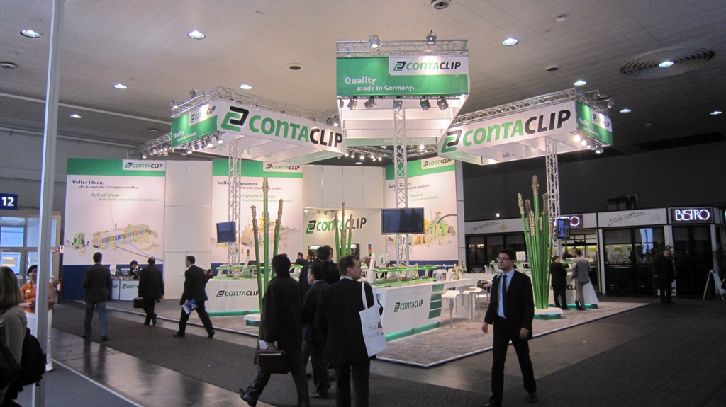 Стенд компании CONTACLIP на выставке Ганновер 2010